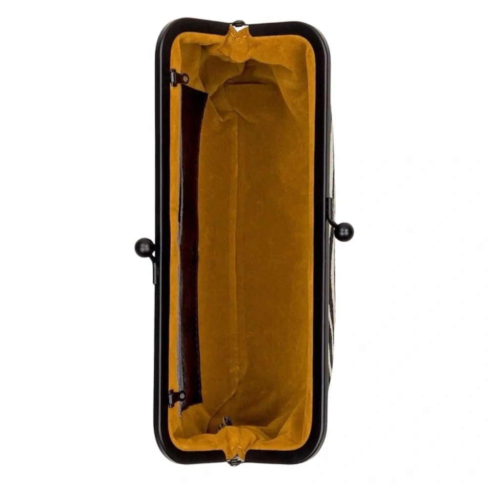 Patricia Nash Brown Gorgeous Zébra Haircalf Collection Set (Clutch & Wallet) - Picture 10 of 10